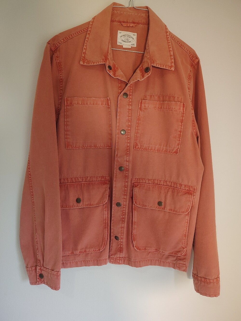 Vintage Lucky BrandUtility Jacket in Faded Orange Like New